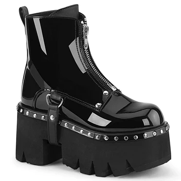 Demonia Ashes-100 Ankelstøvler Dame Sort | 43897DK