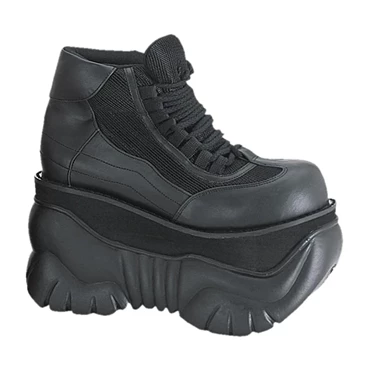 Demonia Boxer-01 Platform Sko Herre Sort | 46027DK