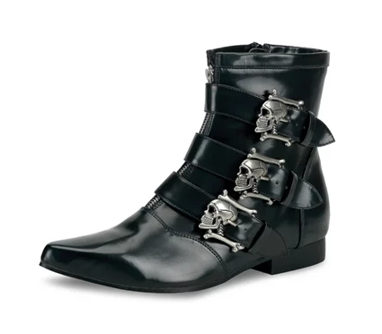 Demonia Brogue-06 Platform Sko Herre Sort | 29640DK