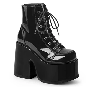 Demonia Camel-203 Ankelstøvler Dame Sort | 32561DK