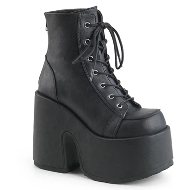 Demonia Camel-203 Ankelstøvler Dame Sort | 54367DK