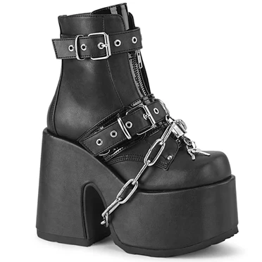 Demonia Camel-205 Ankelstøvler Dame Sort | 91078DK
