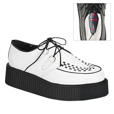 Demonia Creeper-402 Creepers Sko Herre Hvide | 91425DK