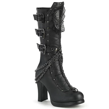 Demonia Crypto-67 Platform Sko Dame Sort | 95248DK