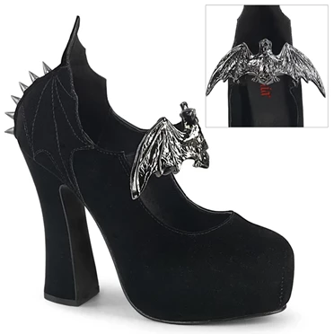 Demonia Demon-18 Pumps Dame Sort | 97820DK