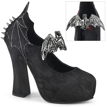 Demonia Demon-18 Pumps Dame Sort / Sort | 14638DK