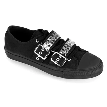 Demonia Deviant-08 Sneakers Dame Sort | 04781DK