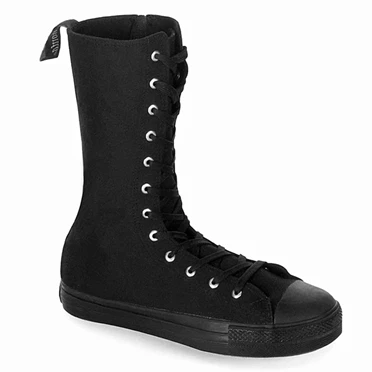 Demonia Deviant-201 Sneakers Dame Sort | 98462DK
