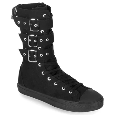 Demonia Deviant-202 Sneakers Dame Sort | 82951DK