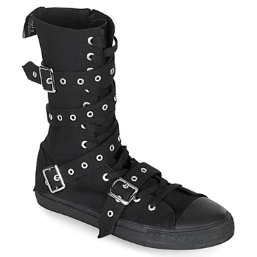 Demonia Deviant-204 Sneakers Dame Sort | 25819DK