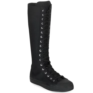 Demonia Deviant-301 Sneakers Dame Sort | 19256DK