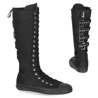 Demonia Deviant-303 Sneakers Dame Sort | 71438DK