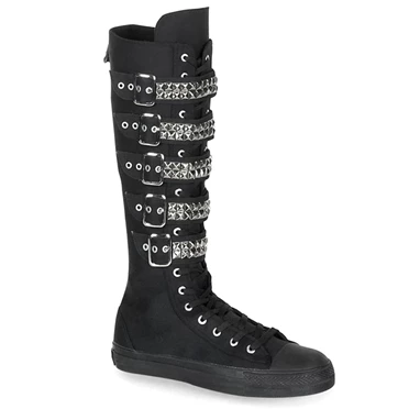 Demonia Deviant-304 Sneakers Dame Sort | 09546DK