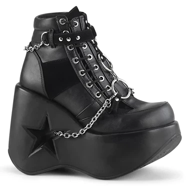 Demonia Dynamite-101 Ankelstøvler Dame Sort | 78361DK