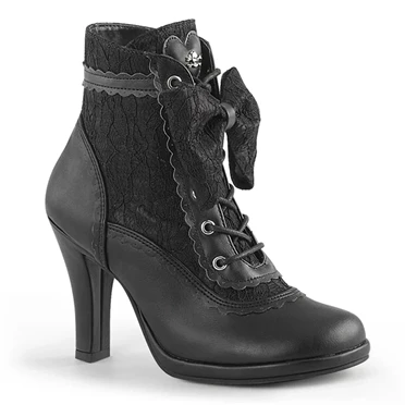 Demonia Glam-200 Ankelstøvler Dame Sort | 48139DK