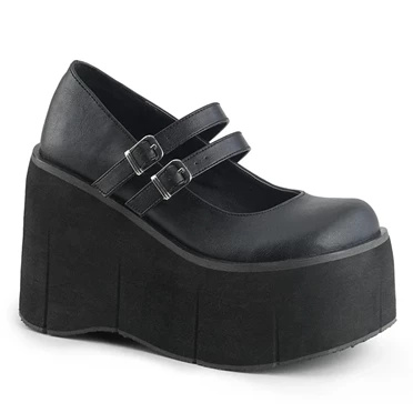 Demonia Kera-08 Platform Sko Dame Sort | 85201DK