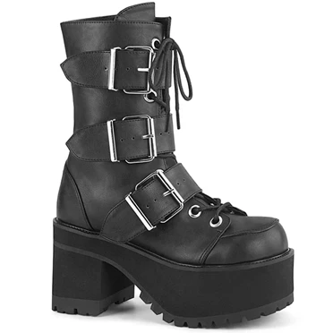 Demonia Ranger-308 Ankelstøvler Dame Sort | 98142DK