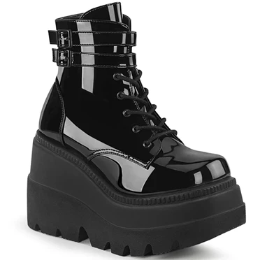 Demonia Shaker-52 Ankelstøvler Dame Sort | 41706DK