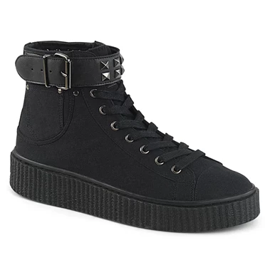 Demonia Sneeker-255 Sneakers Dame Sort | 06513DK