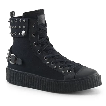 Demonia Sneeker-266 Sneakers Dame Sort | 29863DK