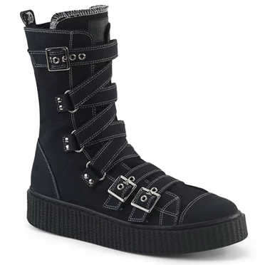 Demonia Sneeker-318 Sneakers Dame Sort | 31589DK