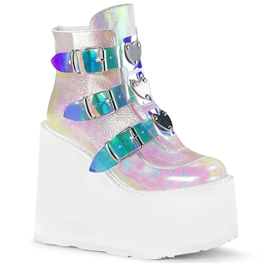 Demonia Swing-105 Ankelstøvler Dame Pearl Iridescent | 27964DK
