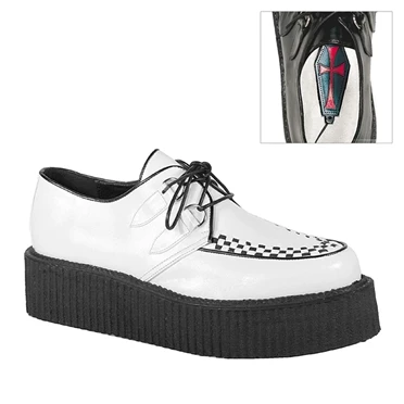 Demonia V-CREEPER-502 Creepers Sko Herre Hvide | 53926DK