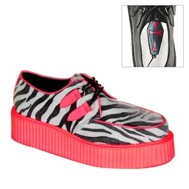 Demonia V-CREEPER-507UV Creepers Sko Herre Rød | 96250DK