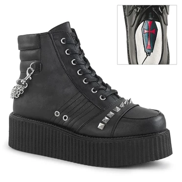 Demonia V-CREEPER-565 Creepers Sko Herre Sort | 84609DK