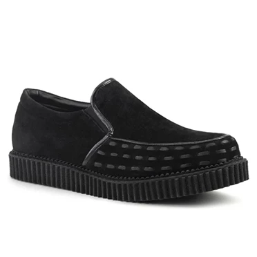 Demonia V-CREEPER-607 Creepers Sko Herre Sort | 23651DK