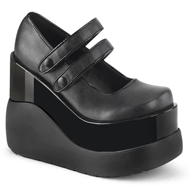 Demonia Void-37 Platform Sko Dame Sort | 86453DK