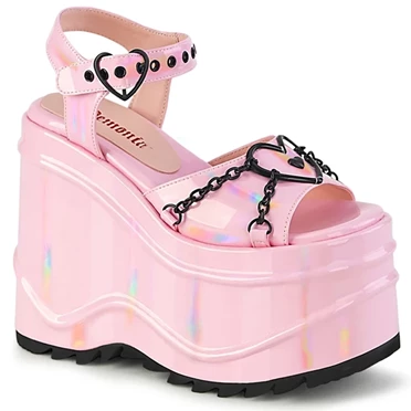 Demonia Wave-09 Sandaler Dame Lyserød | 23645DK