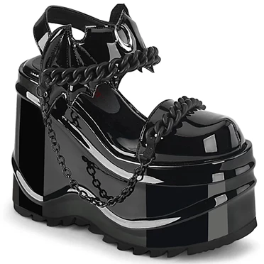 Demonia Wave-20 Sandaler Dame Sort | 37284DK